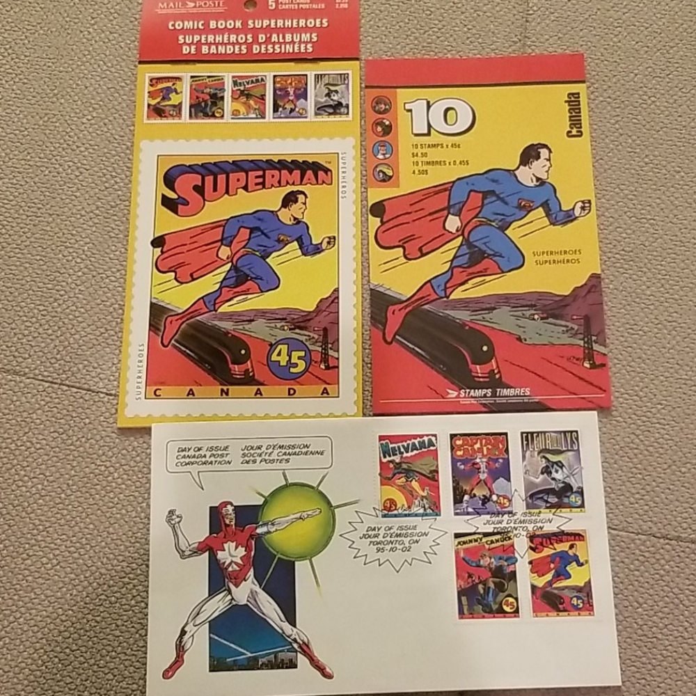 Superman Stamp & Post Cards Collection